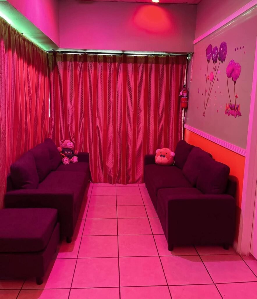 Relax in the waiting room young massage spa